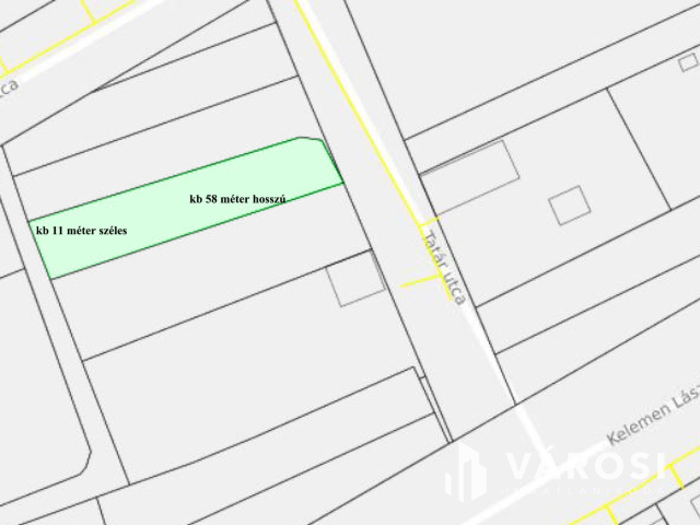 Eladó telek, Makón a Tatár utcában!