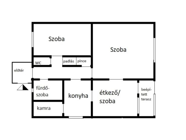 2,5 szobás, ikerházfél, telekkel, garázzsal, melléképülettel