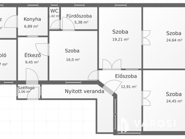 3 szobás családi ház, gazdasági épületekkel.