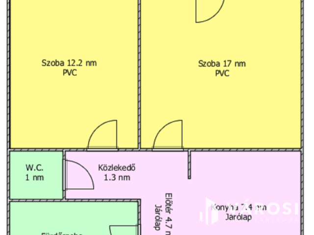 Déryné úton 2 szobás, erkélyes lakás eladó!