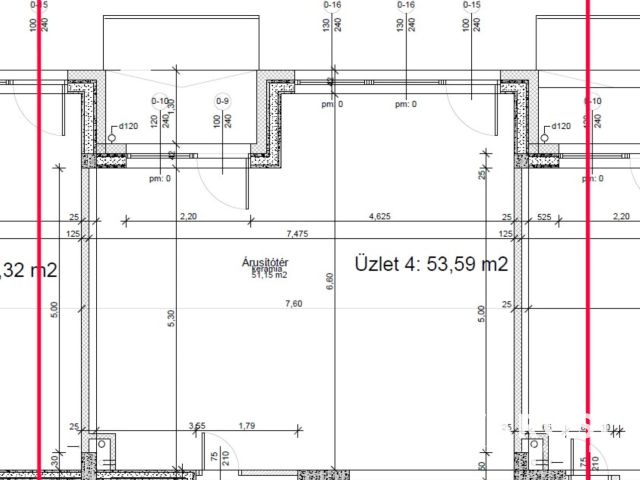 Utcafronti, kirakatos üzlethelyiség az Árkád szomszédságában