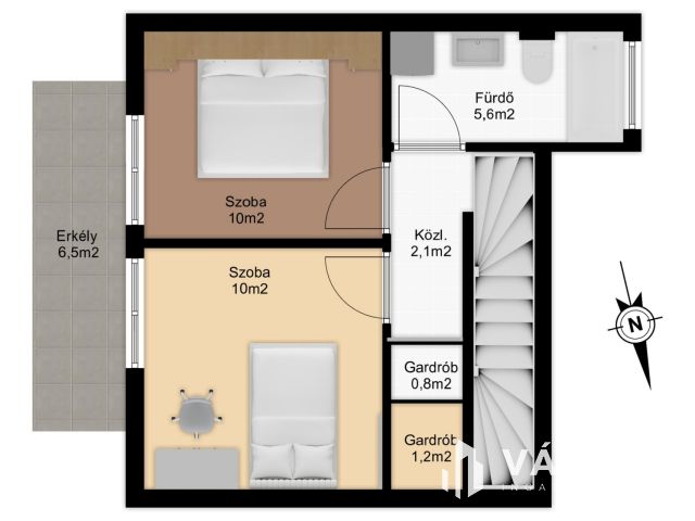Exkluzív, kertkapcsolatos lakás Újszegeden