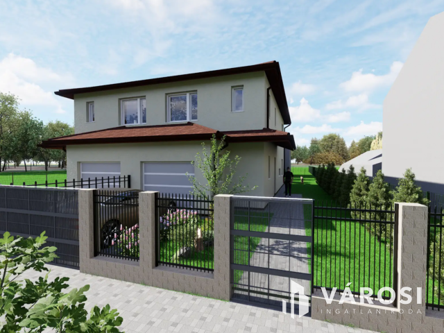Új építésű ikerfél csendes utcában eladó